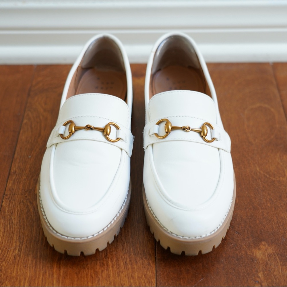 A New Day Danica Platform Loafers in Off-White Size 7.5
